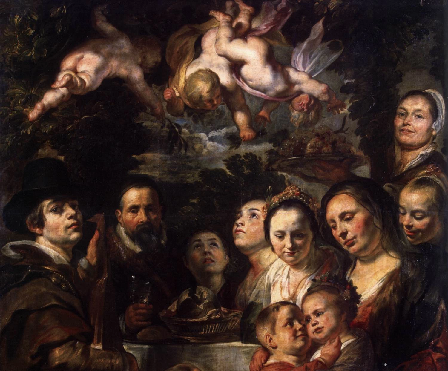 Autoritratto tra genitori, fratelli e sorelle - dettaglio, The Hermitage, St. Petersburg